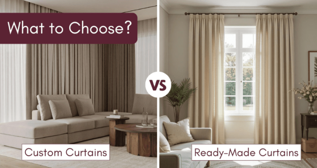 Custom vs Ready Made Curtains