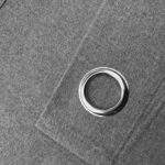 Blockout Eyelet Curtain Panel Grey sample