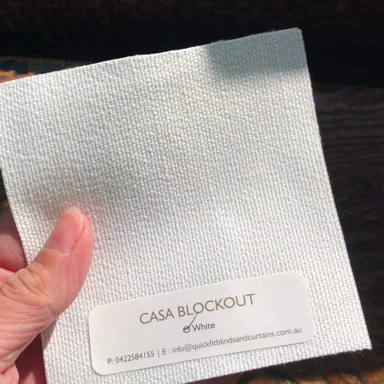 CASA S-Fold Blockout Curtain and Track Set WHITE sample