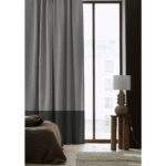 Custom Designed Curtains Two Colour Charcoal and Black SORRENTO