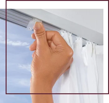 curtains fixing