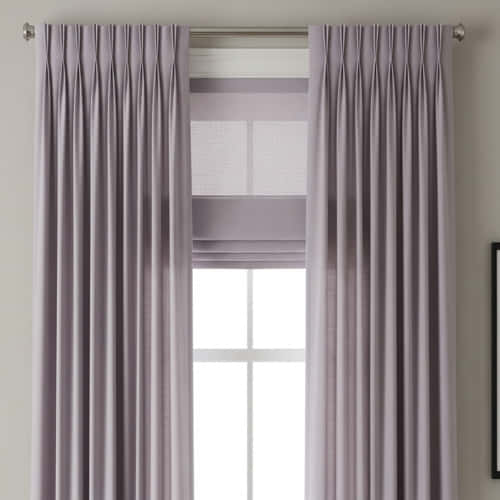 Purple Pinch Pleat Curtains