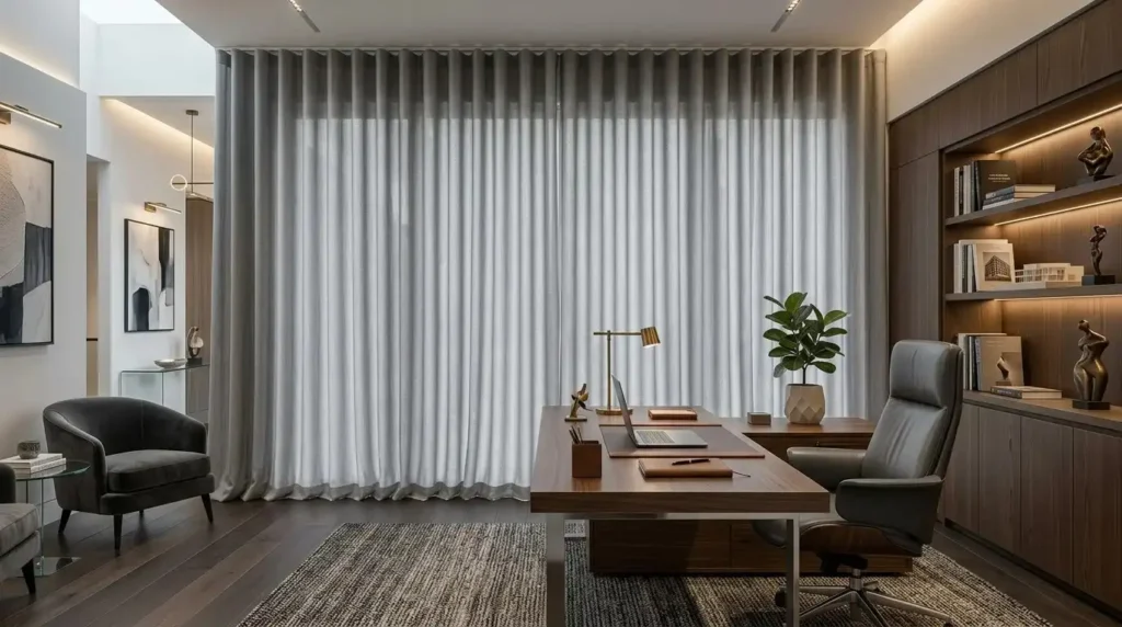 office wave curtains