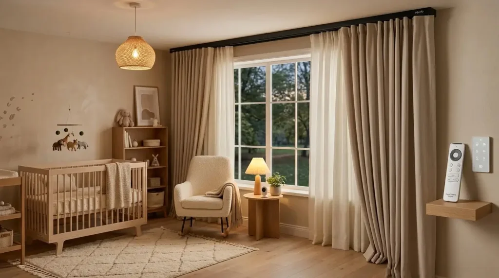 motorized kids room curtains