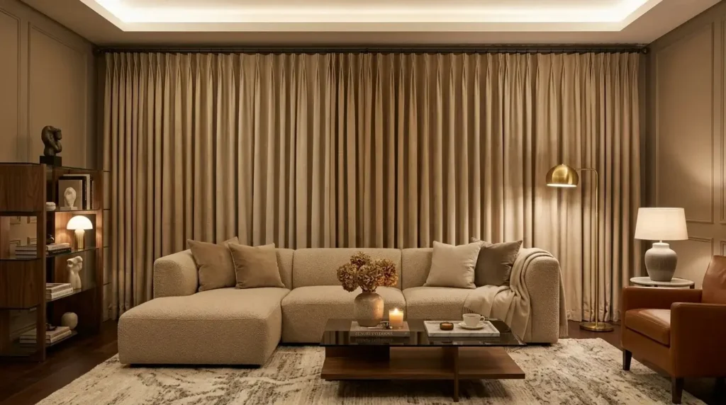 suede soundproof curtains dubai
