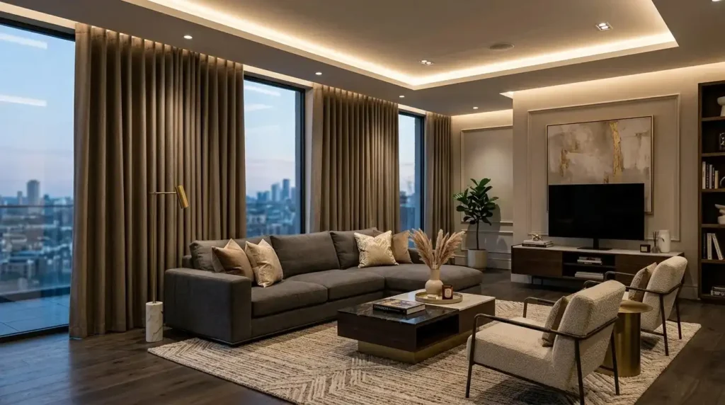 S-folf vave curtains for living room