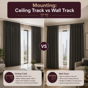 ceiling vs wall track